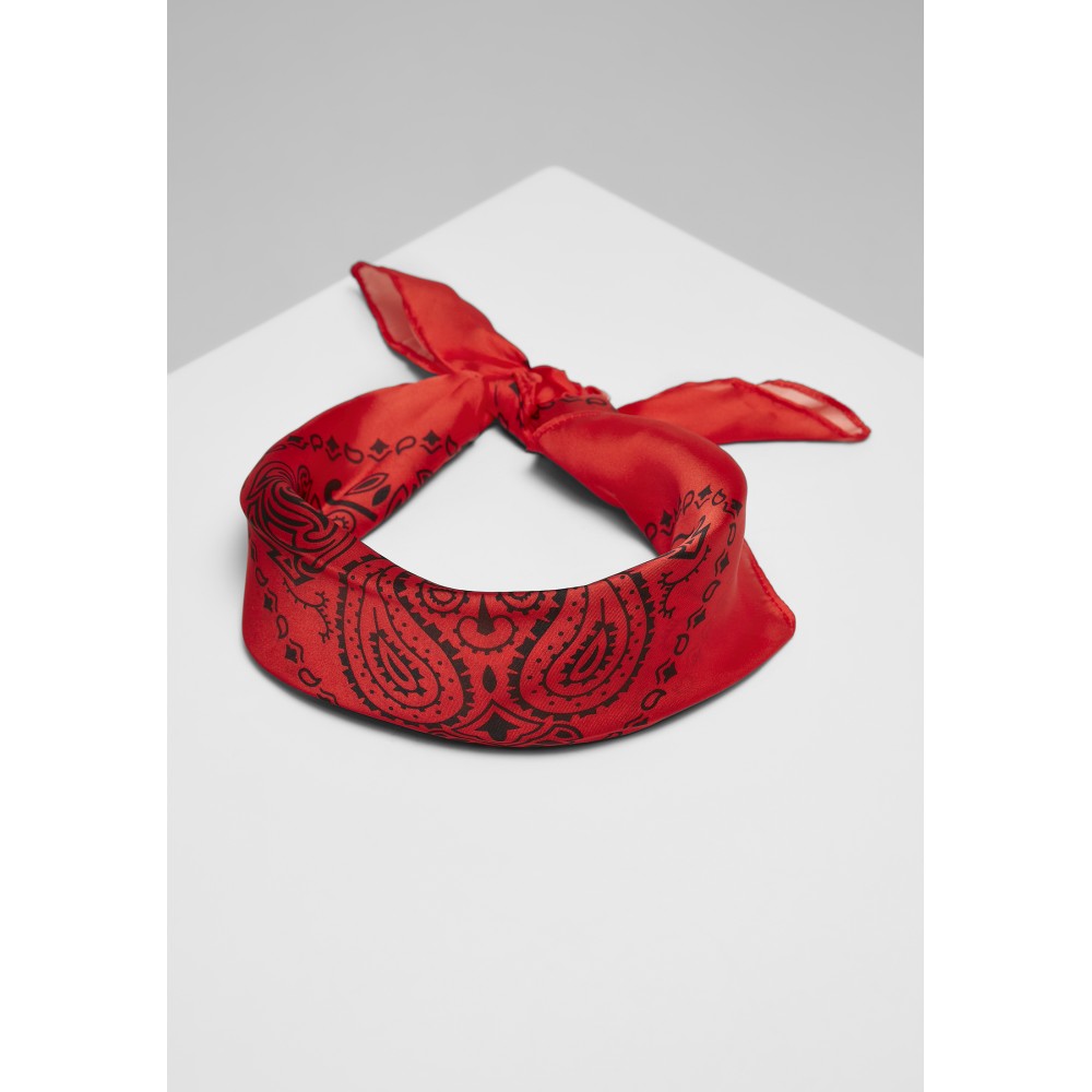 Urban Classics - Satin Bandana 2-Pack black/red one size Bandana - Black/Red